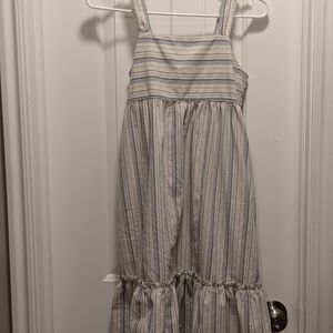 Uniqlo Kids Dress with Blue and White Stripes